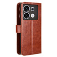 Pattintható tok a Infinix Zero 30 5G, Crazy Horse Wallet, barna
