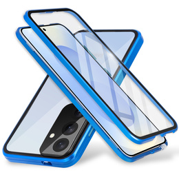 Tok Samsung Galaxy S25, Magnetic Dual Glass, kék