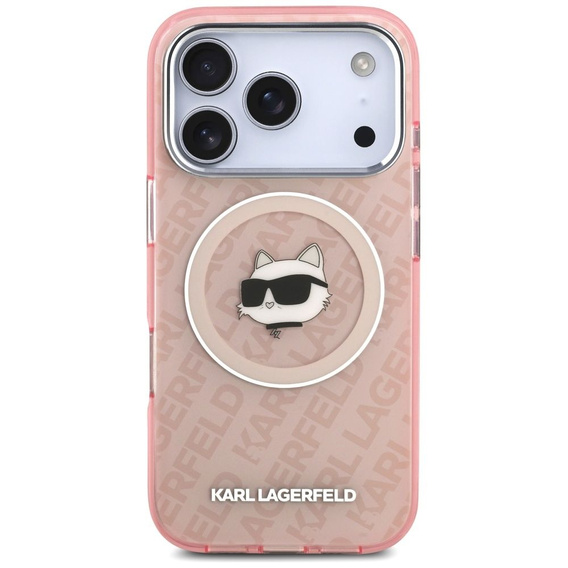 Karl Lagerfeld IML Choupette Head Logo MagSafe telefonhuzat iPhone 17 Pro Max készülékhez