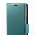 Tok Xiaomi Poco F7 Ultra, ERBORD Glossy Litchi, pénztárca patenttal, zöld