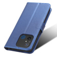 Pattintható tok a Xiaomi Redmi 12C, Wallet, Smart Magnet, kék