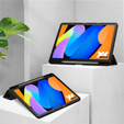 Tojás Lenovo Idea Tab 11" 2025 TB336FU TB336ZU, átlátszó hátlappal és tolltartóval, fekete színben