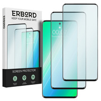 2x edzett üveg ERBORD 3D a Oppo A38 4G / Oppo A18 4G teljes képernyő