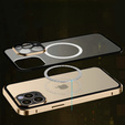 Magnetic Dual Glass MagSafe tok iPhone 14 Pro Max, arany
