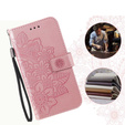 Pattintható tok a Xiaomi Redmi Note 13 5G, Mandala, rózsaszín rose gold