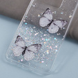 Tok Xiaomi 13T / 13T Pro / Redmi K60 Ultra, Glitter Butterfly, fehér