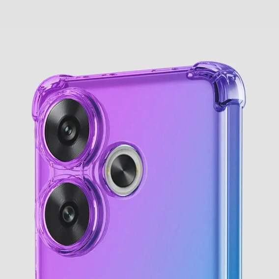 Tok Xiaomi Poco F6, Gradient Dropproof, Lila / kék