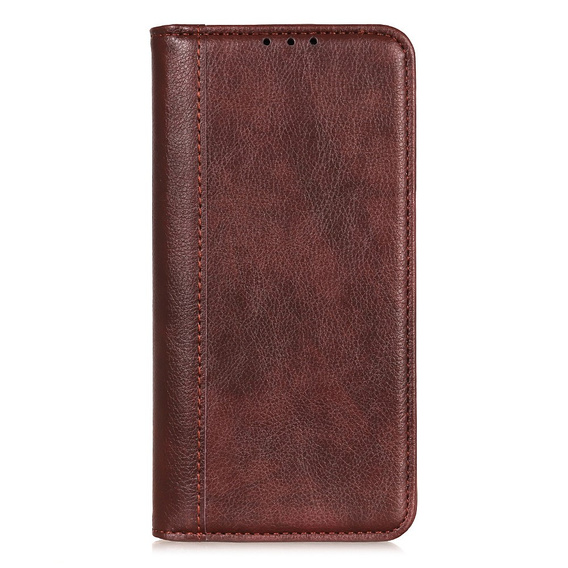 Telefontok a Samsung Galaxy S25 Ultra, Wallet Litchi Leather, barna