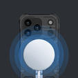 Tok iPhone 17 Pro készülékhez, MagSafe, páncélozott, állvánnyal, fekete
