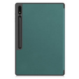 Tok Samsung Galaxy Tab S10 Ultra, Smartcase tolltartóval, zöld