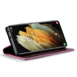 CASEME flip tok Samsung Galaxy S21 Ultra 5G, Waxy Textured, piros