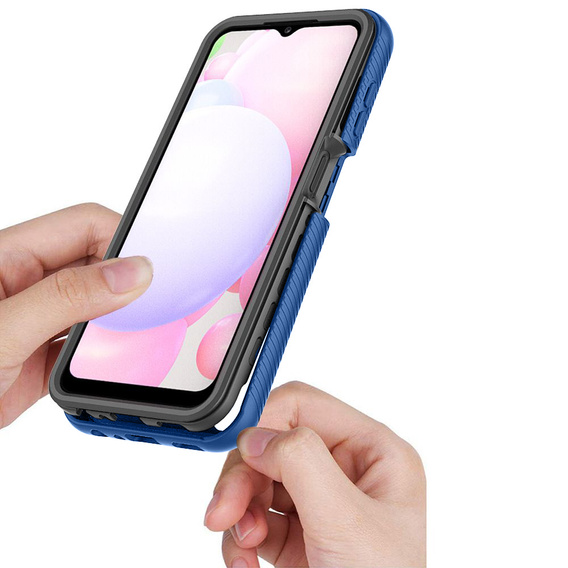 Tok Samsung Galaxy A13 4G készülékhez, Shockproof, fóliával, kék