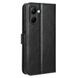 Pattintható tok a Realme C33, Crazy Horse Wallet, fekete