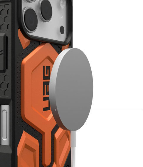 Urban Armor Gear tok iPhone 17 Pro, Monarch Pro MagSafe, narancssárga