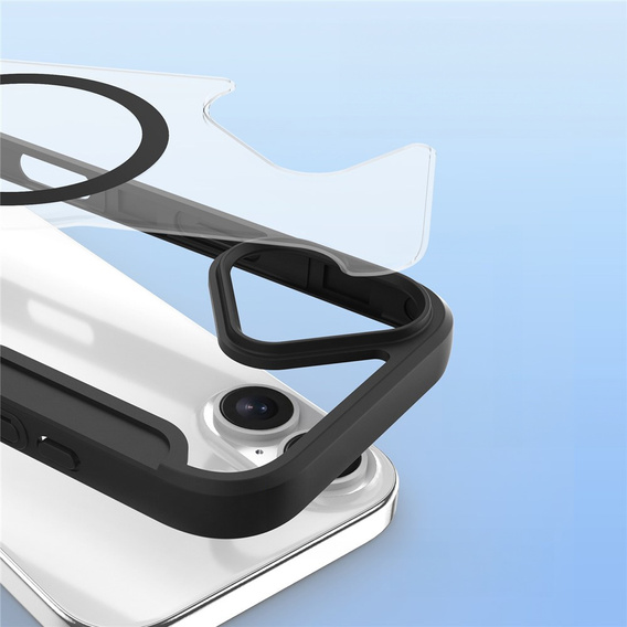 Dux Ducis tok iPhone 17-hez, Skin X Pro, patenttal, MagSafe-hoz, fekete
