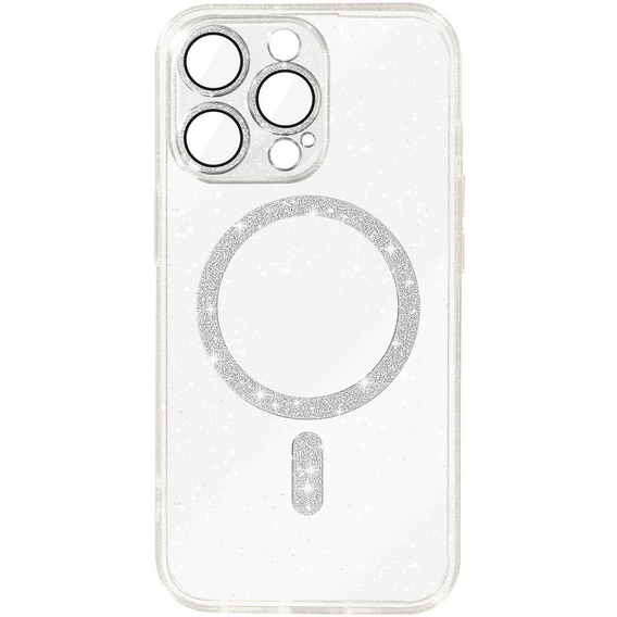 Tok iPhone 16 Pro-hoz, ERBORD Glitter MagSafe, átlátszó + képernyőüveg