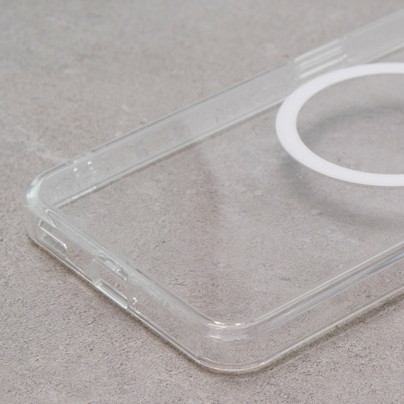 Tok a Nothing Phone 2 készülékhez, Fusion hibrid tok, MagSafe-hoz, átlátszó