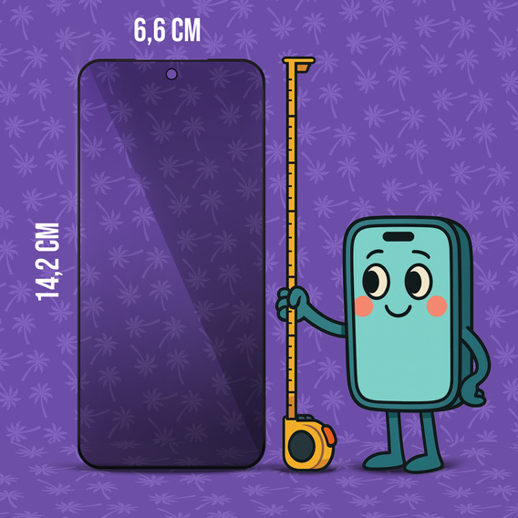 Shy Palm Privacy edzett üveg Samsung Galaxy S23-hez