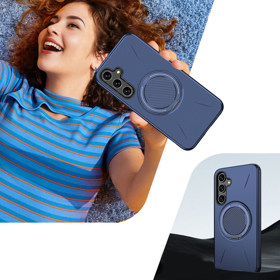 MagSafe tok állvánnyal Samsung Galaxy A57 5G készülékhez, kék