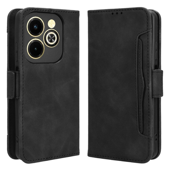 Pattintható tok a Infinix Hot 40i, Card Slot, fekete