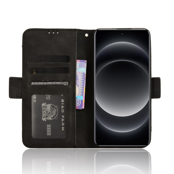 Pattintható tok a Xiaomi 14 Ultra, Card Slot, fekete