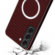 Telefontok a Samsung Galaxy S23 Plus, Magsafe Slim Carbon, piros