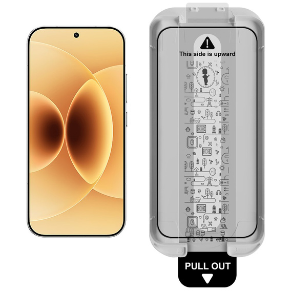 IMAK edzett üveg pozicionáló kerettel Xiaomi 17 / 17 Pro készülékekhez, fekete