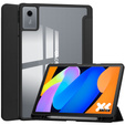 Tojás Lenovo Idea Tab 11" 2025 TB336FU TB336ZU, átlátszó hátlappal és tolltartóval, fekete színben