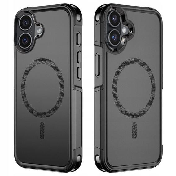 Telefontok a iPhone 16, MagForce MagSafe, fekete