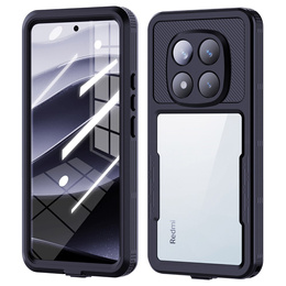 IP68 vízálló tok Xiaomi Redmi Note 14 Pro 5G, Redpepper, fekete