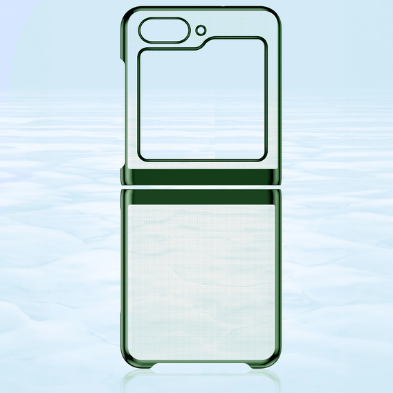 Tok Samsung Galaxy Z Flip7 FE / Z Flip6, PC Case, átlátszó / zöld