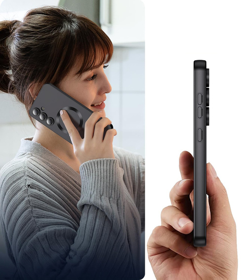 Tok Samsung Galaxy S25 FE-hoz, ColorMag, MagSafe-hoz, fekete