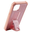 Páncélozott tok a iPhone 13 / 14, Dexnor Full Body, rózsaszín rose gold