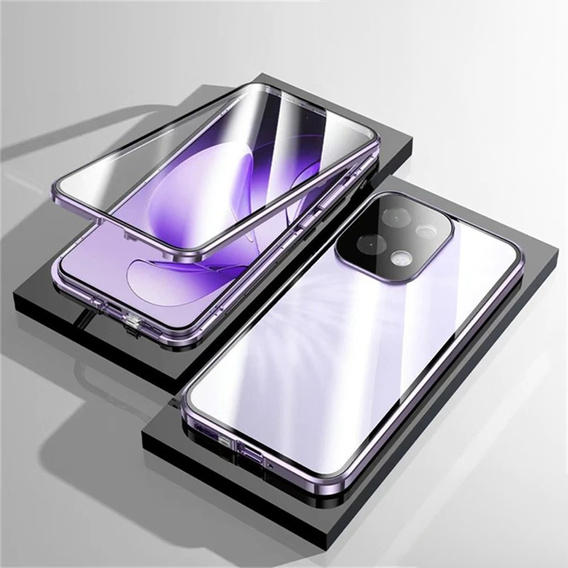 Tok Oppo Reno 13, Magnetic Dual Glass, rózsaszín