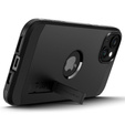 Spigen tok iPhone 15 készülékhez, Tough Armor Mag Mag MagSafe, fekete + 9H edzett üveg