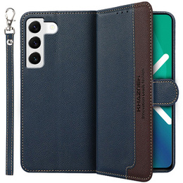 Pattintható tok a Samsung Galaxy S22+ Plus 5G, KHAZNEH RFID, kék