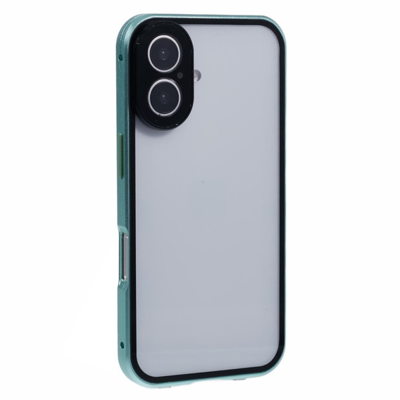 Tok iPhone 16, Magnetic Dual Glass, zöld