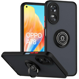 Tok Oppo A78 4G, Frosted Ring, fekete