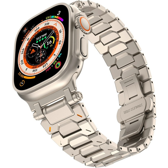 Karkötő Apple Watch 1/2/3/4/5/6/7/8/9/10/SE/ULTRA/ULTRA 2 42/44/45/46/49MM, titánium