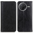 Pattintható tok Xiaomi Poco F7 Pro / F7 Ultra, Split Leather, fekete