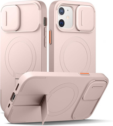 Tok iPhone 12 / 12 Pro készülékhez, Suritch Shockproof, MagSafe, rózsaszín