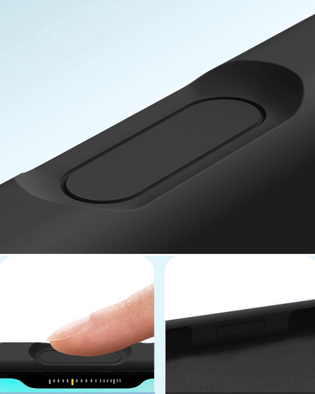 Szilikon tok iPhone 17 Pro Max készülékhez, MagSafe, ütésgátló, fekete