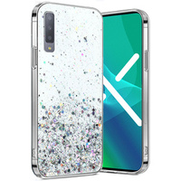 Telefontok a Samsung Galaxy A7 2018, Glittery, átlátszó