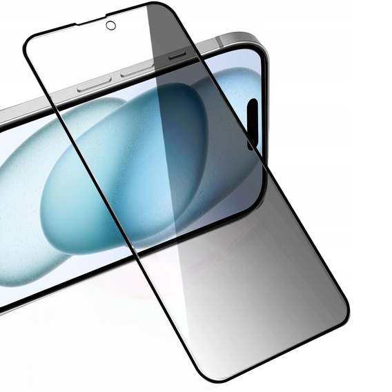2x edzett adatvédelmi üveg iPhone 15 Plus-hoz, ERBORD Anti-Spy
