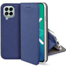 Pattintható tok a Samsung Galaxy M53 5G, Wallet Smart Magnet, kék