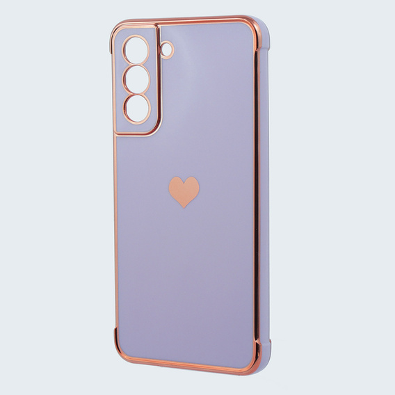 Telefontok a Samsung Galaxy S21 FE, Electro heart, lila