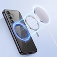 Tok Samsung Galaxy A16-hoz, Electro MagSafe, fekete + üveg a képernyőhöz