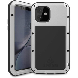 Love Mei Telefontok a iPhone 11, armored with glass, ezüst