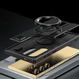 Telefontok a Samsung Galaxy S25 Ultra, Kickstand Ring, fekete