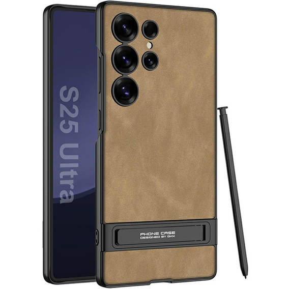 Telefontok a Samsung Galaxy S25 Ultra, GKK Leather, fekete